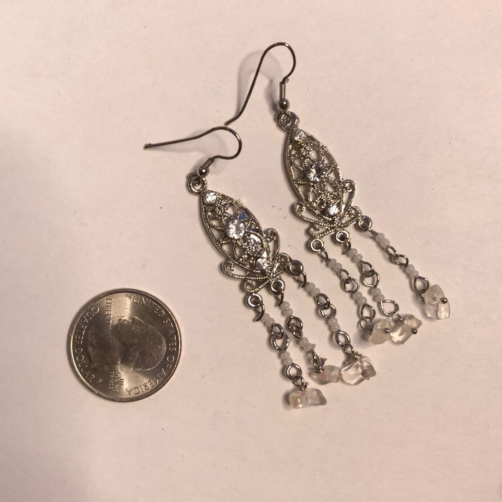 Gorgeous silver dangly earrings